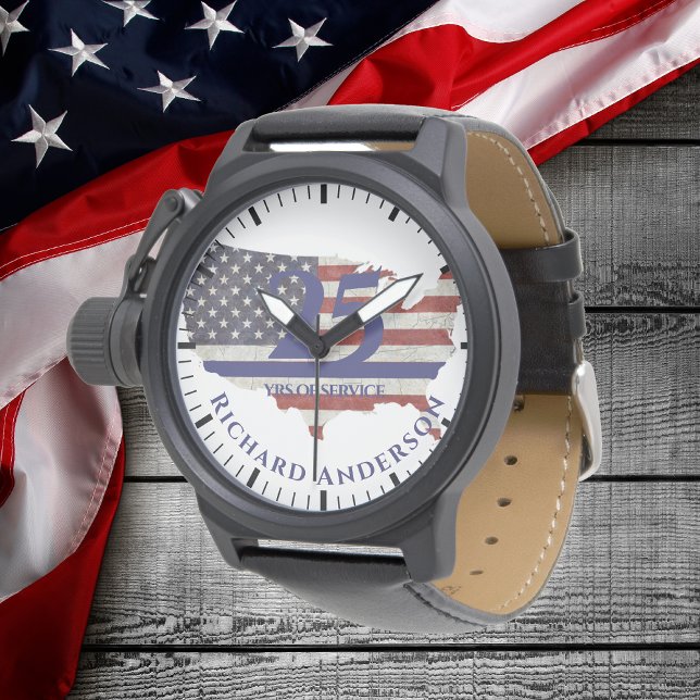 Reloj De Pulsera Pabellón de Jubilación de la Línea Azul delgada Ba (Subido por el creador)