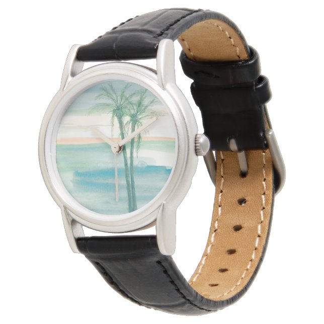 Reloj De Pulsera Pacífico Dusk Tropical (Angular)