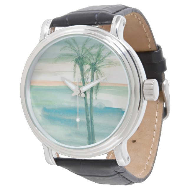 Reloj De Pulsera Pacífico Dusk Tropical (Angular)