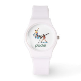 Reloj De Pulsera Padel Watch – Padel Chic Vibrant Style White