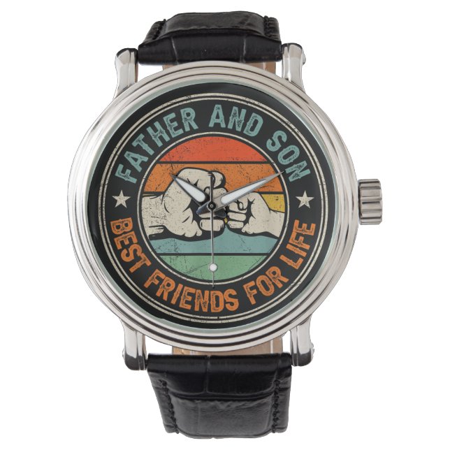 Reloj De Pulsera Padre E Hijo Mejores Amigos De La Vida (Anverso)