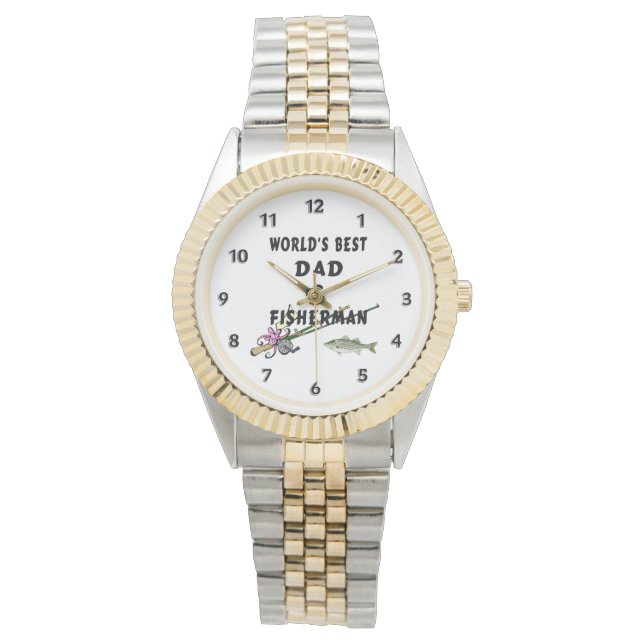 Reloj De Pulsera Padre Pesquero Mejor Papá (Anverso)