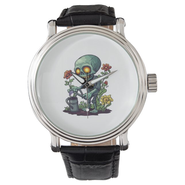 Reloj De Pulsera Padre Planta Zombie (Anverso)