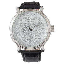Reloj De Pulsera Padrino con Monograma Moderno