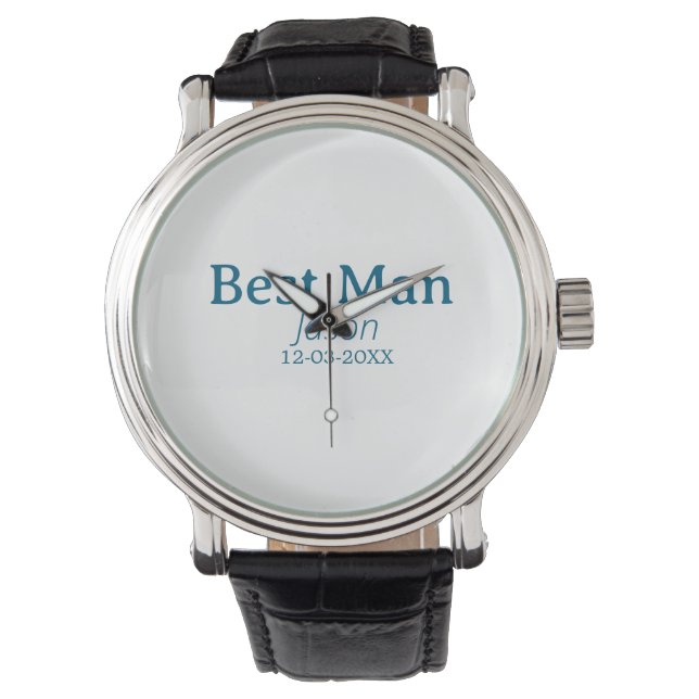 Reloj De Pulsera padrino de boda despedida de soltera añadir nombre (Anverso)