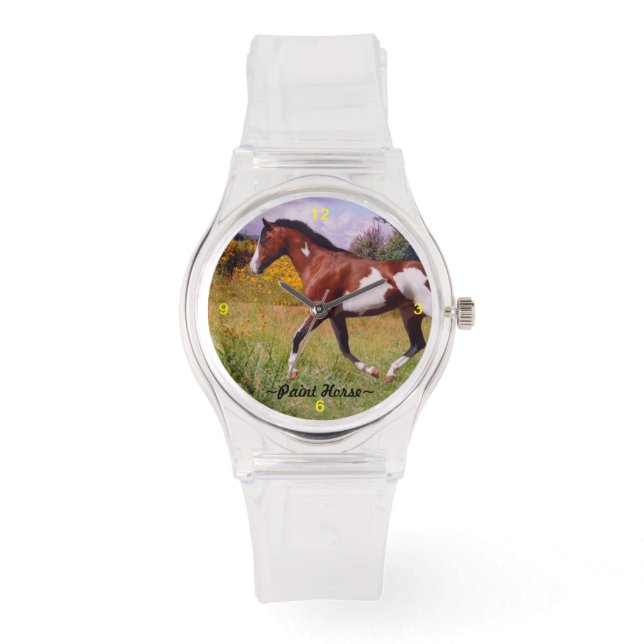 Reloj De Pulsera Paint Horse Trotting Watch (Anverso)