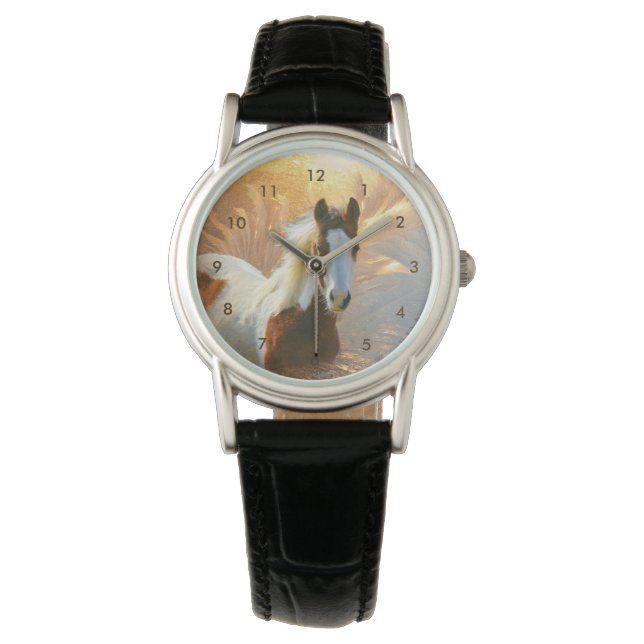 Reloj De Pulsera Paint Horse Womens Watch (Anverso)