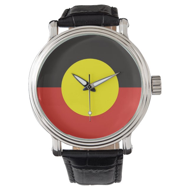 Reloj De Pulsera país australia aborígenes bandera étnica (Anverso)