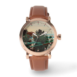 RELOJ DE PULSERA PAISAJE ALIEN, ÁRBOLES, HIPERIA LAGUNA