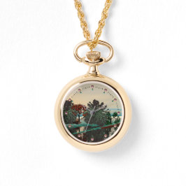 RELOJ DE PULSERA PAISAJE ALIEN, ÁRBOLES, HIPERIA LAGUNA