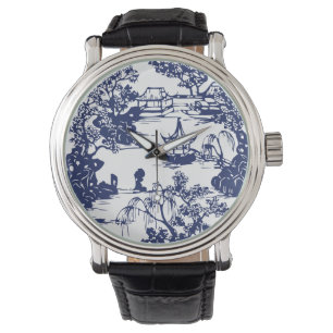 Reloj De Pulsera Paisaje chino hermoso de la pagoda