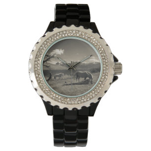 Reloj De Pulsera Paisaje con caballos