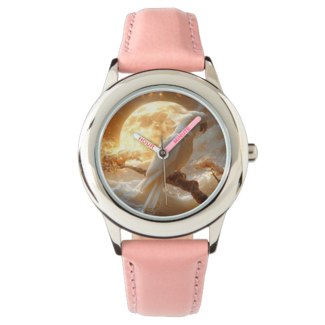 Reloj De Pulsera Paisaje de fantasía de Cockatoo Parrot (Anverso)