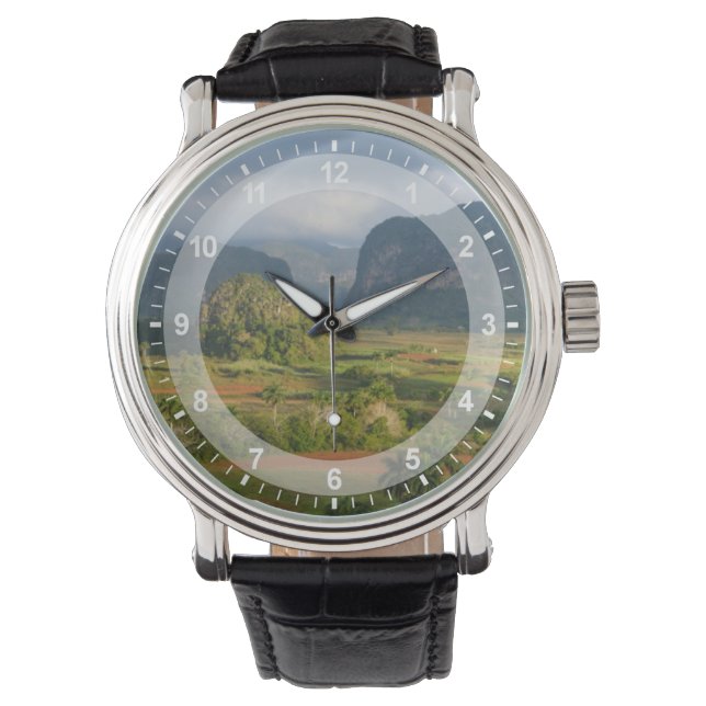 Reloj De Pulsera Paisaje del valle panorámico, Cuba (Anverso)