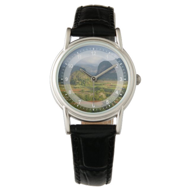 Reloj De Pulsera Paisaje del valle panorámico, Cuba (Anverso)