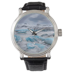 Reloj De Pulsera Paisaje glaciar del hielo, Islandia