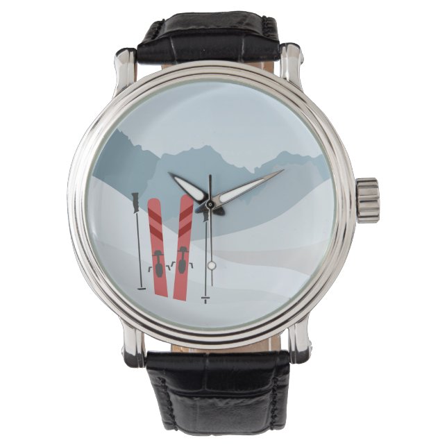 Reloj De Pulsera Paisaje invernal (Anverso)