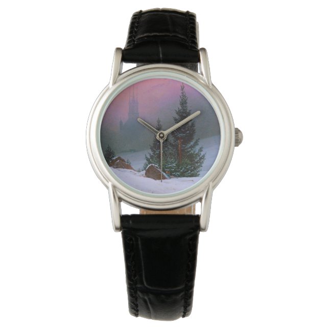Reloj De Pulsera Paisaje invernal Caspar David Friedrich (Anverso)