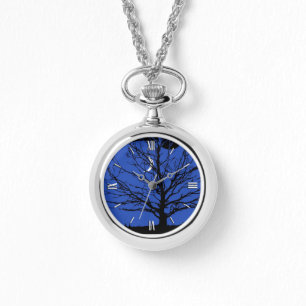 Reloj De Pulsera Paisaje lunar en azul cobalto y mujeres negras