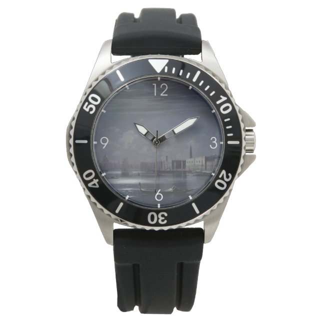 Reloj De Pulsera Paisaje nocturno en Venecia (ciudad italiana) (Anverso)