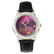 Paisaje nocturno rosado de ensueño