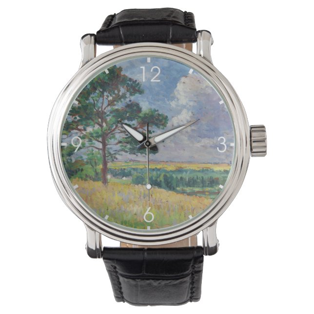 Reloj De Pulsera Paisaje rural alrededor de Méréville, Francia (Art (Anverso)