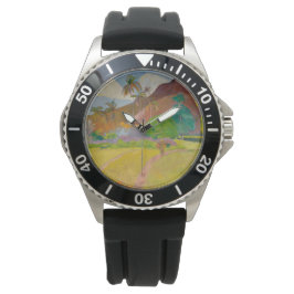 Reloj De Pulsera Paisaje tahitiano (por Paul Gaugin)