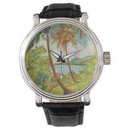 Reloj De Pulsera Paisaje tropical en Martinica (Charles Laval)