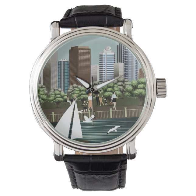 Reloj De Pulsera Paisaje urbano (Anverso)