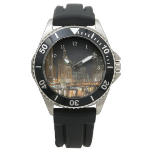 Reloj De Pulsera Paisaje urbano de Chicago