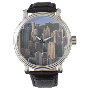 Reloj De Pulsera Paisaje urbano de Hong Kong, China