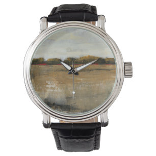 Reloj De Pulsera Paisaje verde enorme del campo