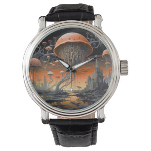 Reloj De Pulsera Paisajes fantásticos con personajes místicos