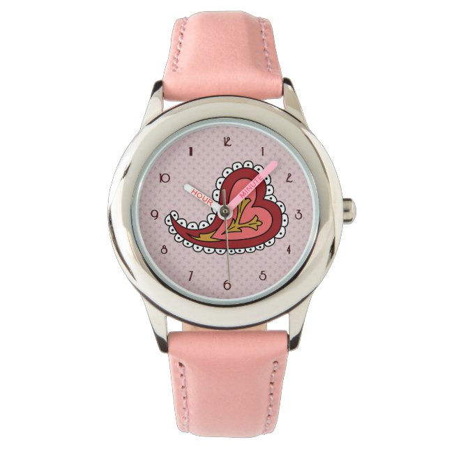 Reloj De Pulsera Paisley Heart Watch (Anverso)