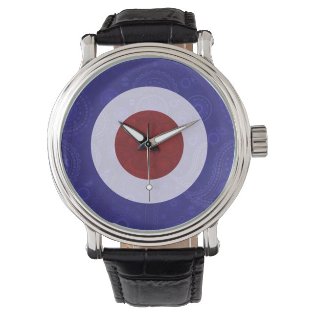 Reloj De Pulsera Paisley print mod target scooter (Anverso)