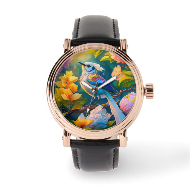 Reloj De Pulsera Pájaro arcoiris de Jay Fantasy (Anverso)