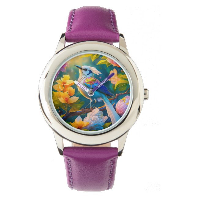 Reloj De Pulsera Pájaro arcoiris de Jay Fantasy (Anverso)