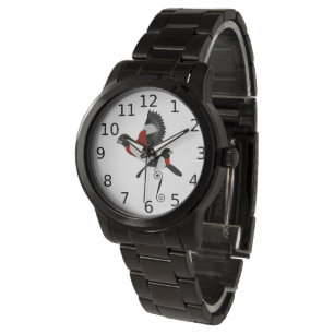 Reloj De Pulsera Pájaro cardenal Rosa Grosbeak