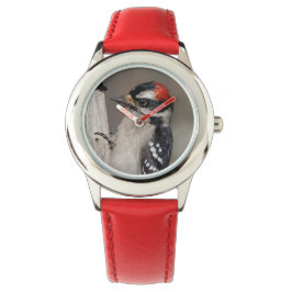 Reloj De Pulsera Pájaro carpintero lechoso en rama