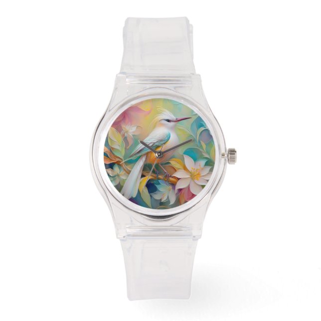 Reloj De Pulsera Pájaro de Fantasía Rumped Dorado (Anverso)