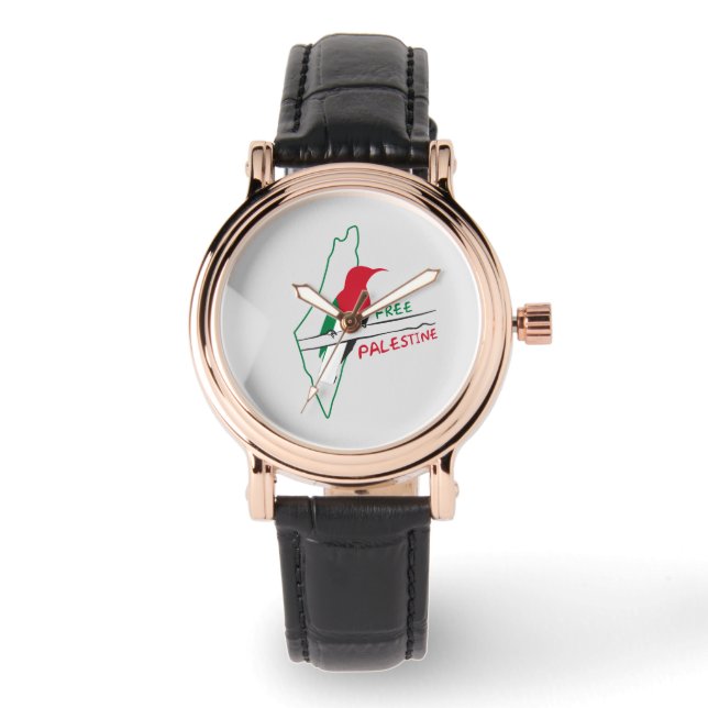 Reloj De Pulsera Pájaro de la bandera palestina (Anverso)
