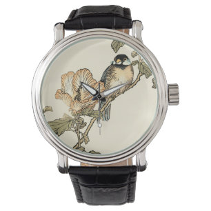 Reloj De Pulsera Pájaro oriental encaramado en rama