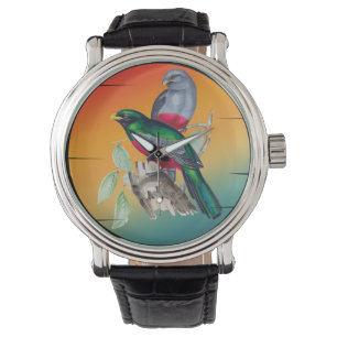 Reloj De Pulsera Pájaros de amor vintage