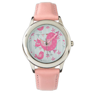 Reloj De Pulsera Pájaros, perros, banderas, flores