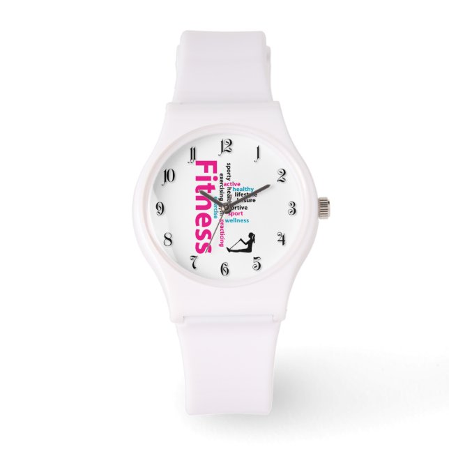 Reloj De Pulsera Palabras de aptitud (Anverso)