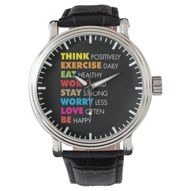 Reloj De Pulsera Palabras inspiradoras - Motivación (Anverso)