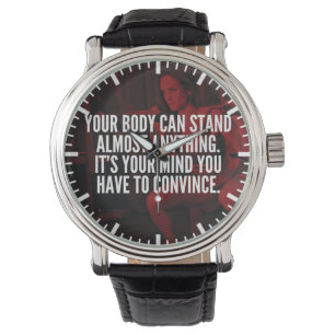 Reloj De Pulsera Palabras Inspiradoras para el entrenamiento de las