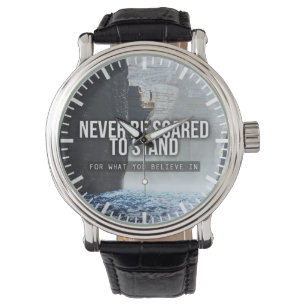 Reloj De Pulsera Palabras Motivacionales - Apoyen Lo Que Creen
