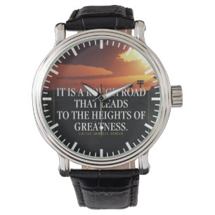 Reloj De Pulsera Palabras motivacionales: el camino duro conduce a 