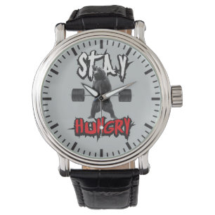 Reloj De Pulsera Palabras motivacionales - Sigue con hambre